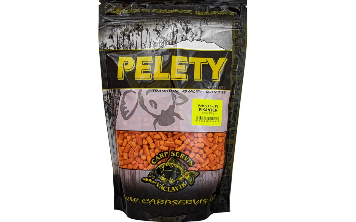 Pelety Fluo F1 6 mm – pelety feederowe Carp Servis Václavík